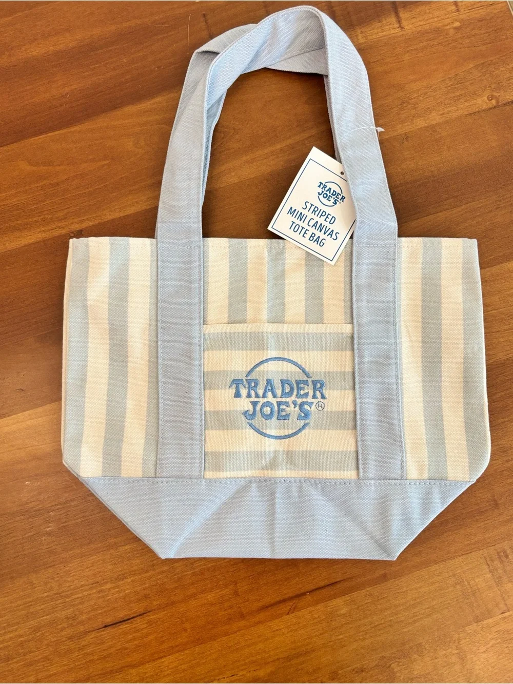 Pastel Stripe Mini Canvas Tote - Pink, Peach, Mint, Blue